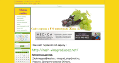 Desktop Screenshot of nash-vinograd.at.ua